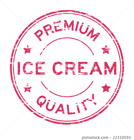 Grunge icecream premium quality stamp 22310593
