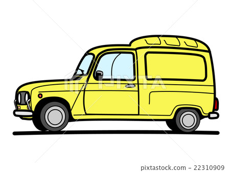 Old van yellow 22310909