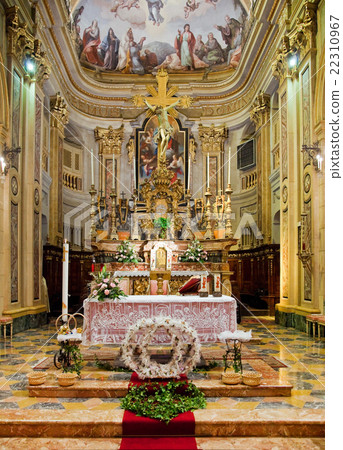 Interior of catholic church. Interior of catholic church. 22310967