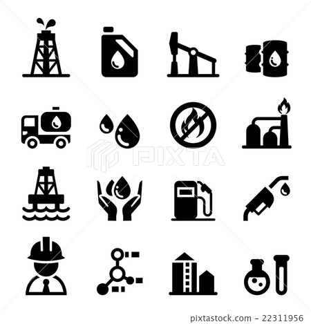 Oil icon set 22311956