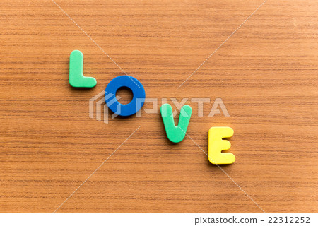 love  colorful word 22312252
