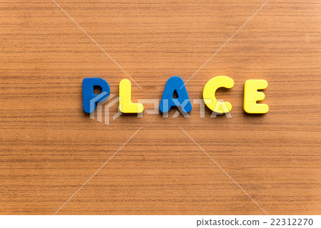 place colorful word 22312270