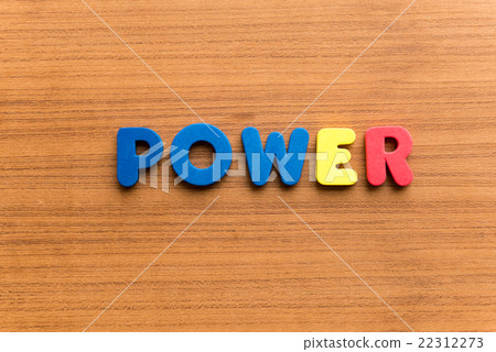 power colorful word 22312273