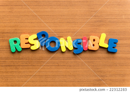 responsible colorful word 22312283