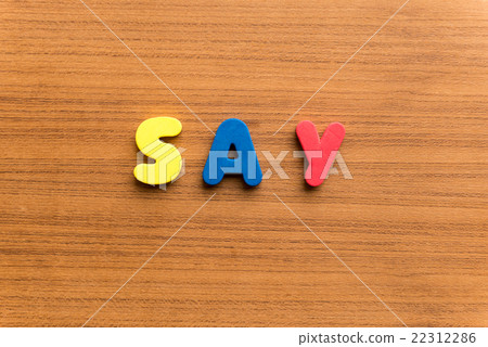 say colorful word 22312286