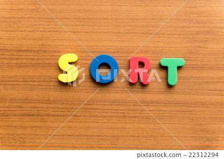 sort colorful word 22312294