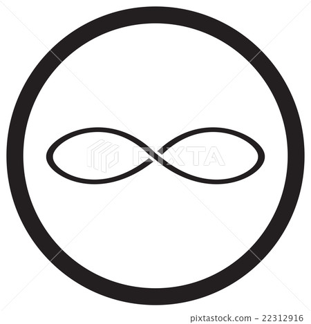 Infinity icon black white Infinity icon black white 22312916
