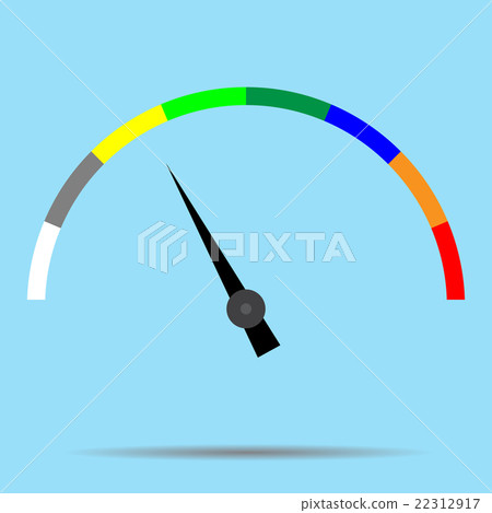 Indicator color spectrum barometer full vector Indicator color spectrum barometer full vector 22312917