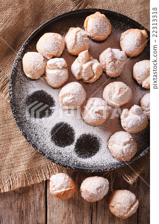 Delicious carnival Castagnole close-up Delicious carnival Castagnole close-up 22313318