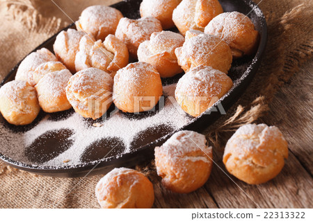 Italian sweet donuts Castagnole close-up Italian sweet donuts Castagnole close-up 22313322