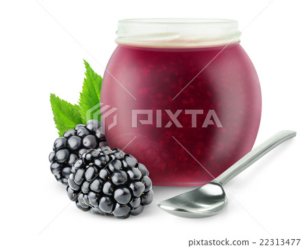 Isolated blackberry jam Isolated blackberry jam 22313477