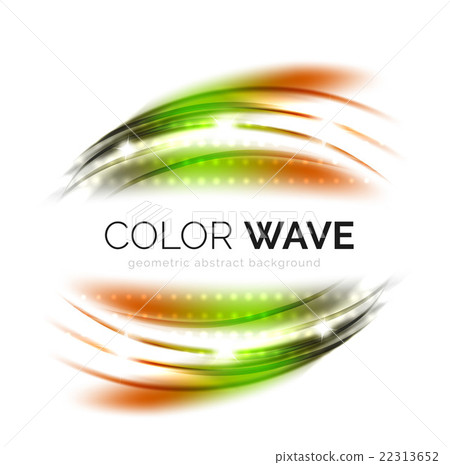 Blurred vector wave design elements 22313652