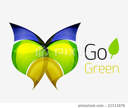 Go green abstract nature logo - Stock Illustration [22313876] - PIXTA