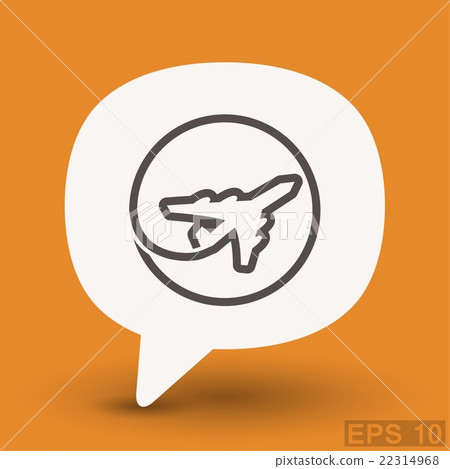 Pictograph of airplane Pictograph of airplane 22314968