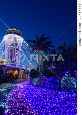 Kanagawa Fujisawa Enoshima Sea candle light up Kanagawa Fujisawa Enoshima Sea candle light up 22316531