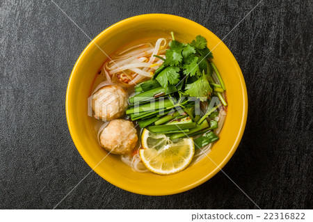 Four Vietnamese noodle dishes Noodles chicken of Pho Ga Vietnam 22316822