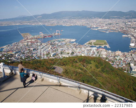 View of harbor from Hakodate mountain peak View of harbor from Hakodate mountain peak 22317985