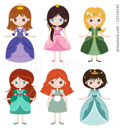 Collection of beautiful princesses. Collection of beautiful princesses. 22318142