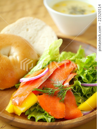 Bagel Lunch Background Tea Bagel Lunch Background Tea 22320514