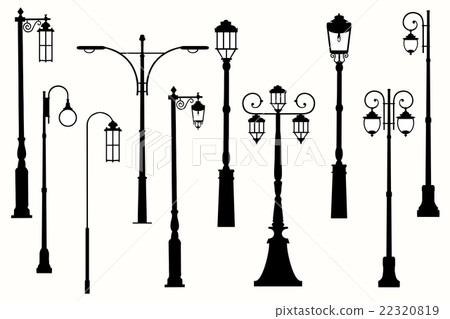 Collection vector city street lanterns 22320819