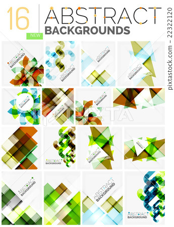 Collection of abstract backgrounds - Stock Illustration [22322120] - PIXTA
