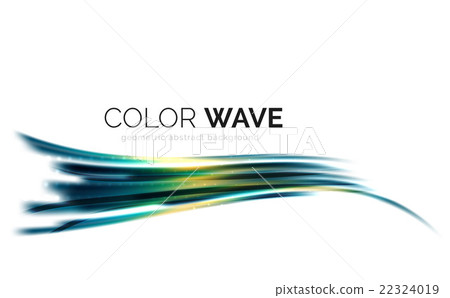 Glossy wave isolated on white background Glossy wave isolated on white background 22324019