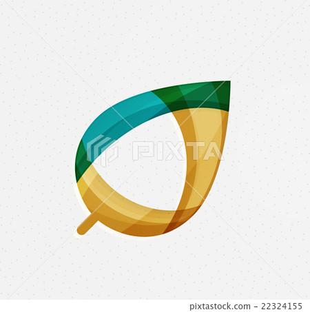 Green concept, geometric design eco leaf Green concept, geometric design eco leaf 22324155