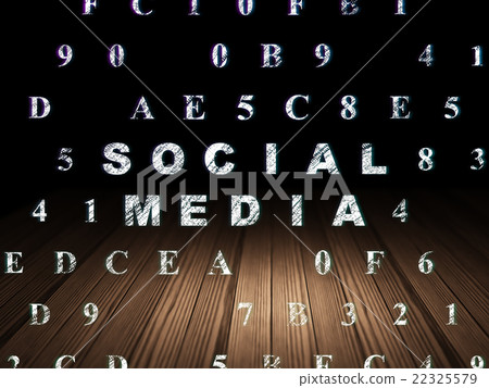 Social network concept: Social Media in grunge 22325579