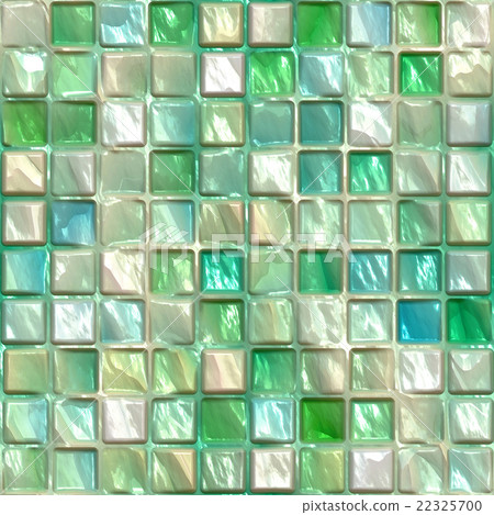 Reflective abstract ceramic tile texture background (seamless connection, high resolution 3D CG rendering ∕ coloring illustration) 22325700