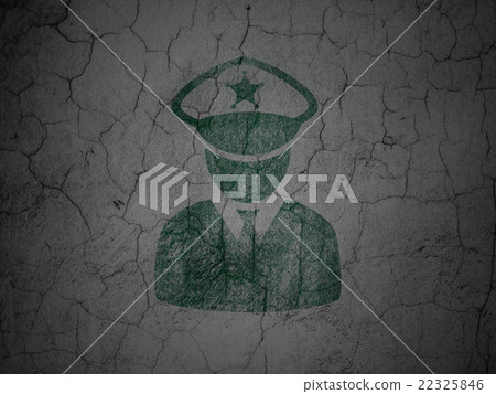 Law concept: Police on grunge wall background Law concept: Police on grunge wall background 22325846