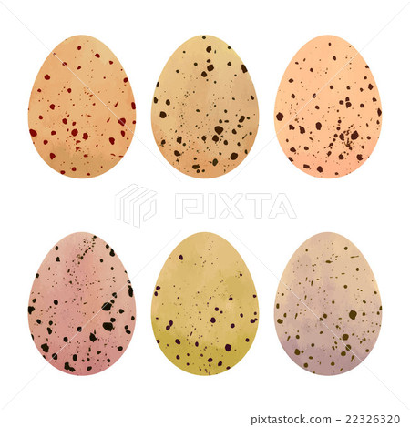 Watercolor Easter eggs set. Watercolor Easter eggs set. 22326320