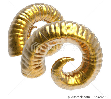 Horns sheep golden Horns sheep golden 22326589