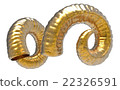 Horns sheep golden 22326591