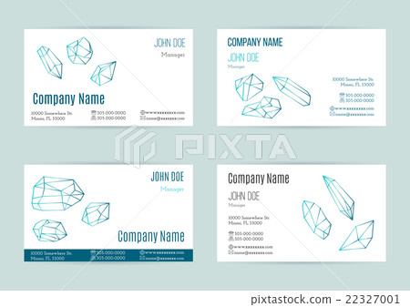 Set of business card templates Set of business card templates 22327001