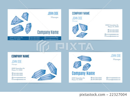 Set of business card templates Set of business card templates 22327004