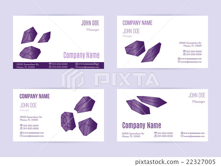 Set of business card templates 22327005