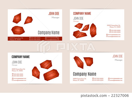 Set of business card templates Set of business card templates 22327006