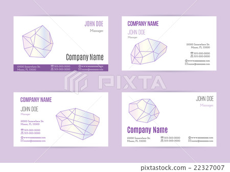 Set of business card templates Set of business card templates 22327007