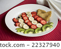 Fruit On The Plate In The Form Of Fish 22327940