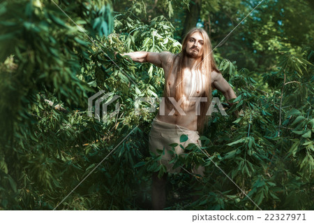 Man living in the woods. 22327971