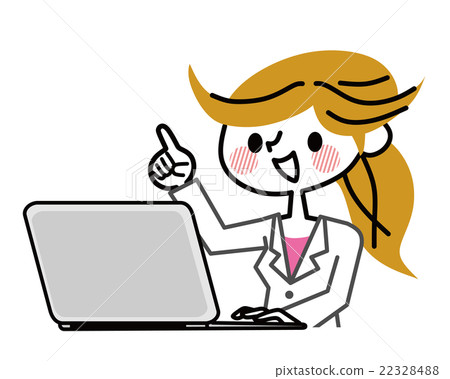White female PC finger pointing 22328488