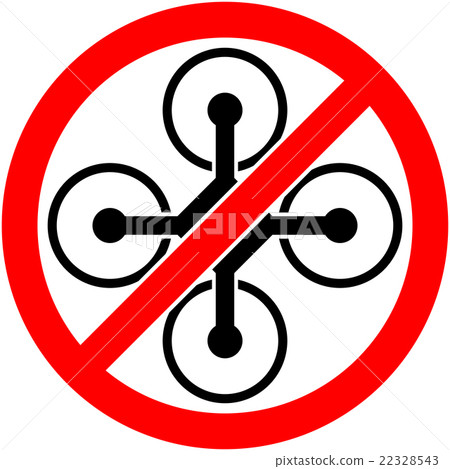 No drone, multicopter prohibited symbol. Vector. No drone, multicopter prohibited symbol. Vector. 22328543