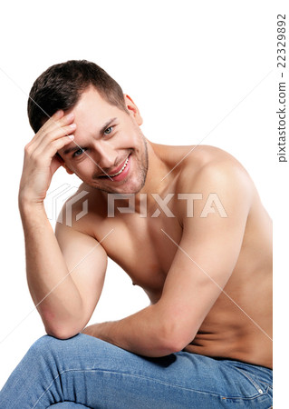Handsome guy is shaming of his body 22329892