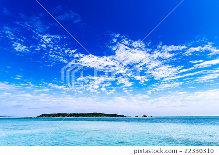 Sea, sky, clouds, landscape. Okinawa, Japan, Asia. Sea, sky, clouds, landscape. Okinawa, Japan, Asia. 22330310
