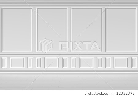 White wall in classic style White wall in classic style 22332373