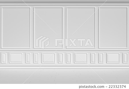White wall in classic style White wall in classic style 22332374