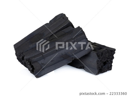 Charcoal isolated on the white background 22333360