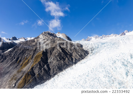 Franz Josef glacier at top view Franz Josef glacier at top view 22333492