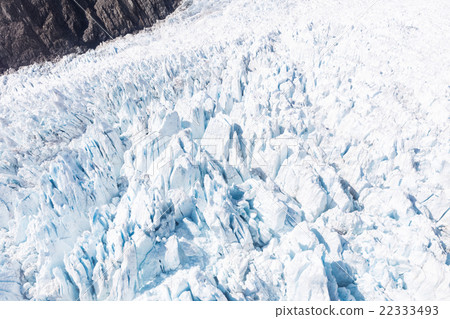 Franz Josef glacier at top view Franz Josef glacier at top view 22333493