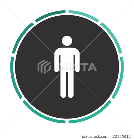 Man computer symbol 22335912
